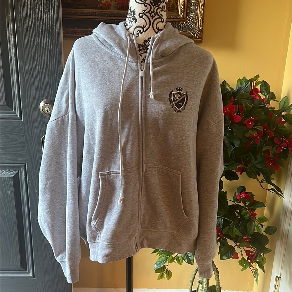 Victoria’s  Secret  PINK Hooded Zip UP Sweatshirt. Size XL